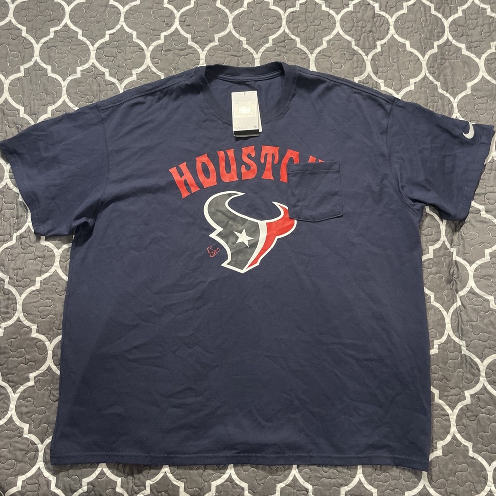 Nike Houston Texans Loose Fit Pocket Shirt Mens XXL NWT NFL